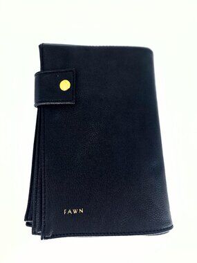 Fawn Design Premium Faux Leather Portable Changing Pad - Black